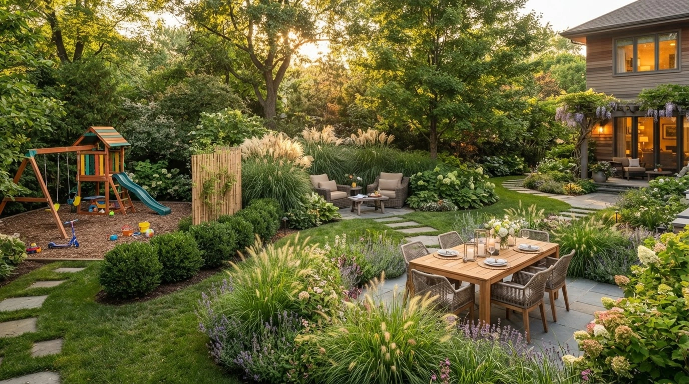 Use Landscaping to Create Privacy and Separate Activities
