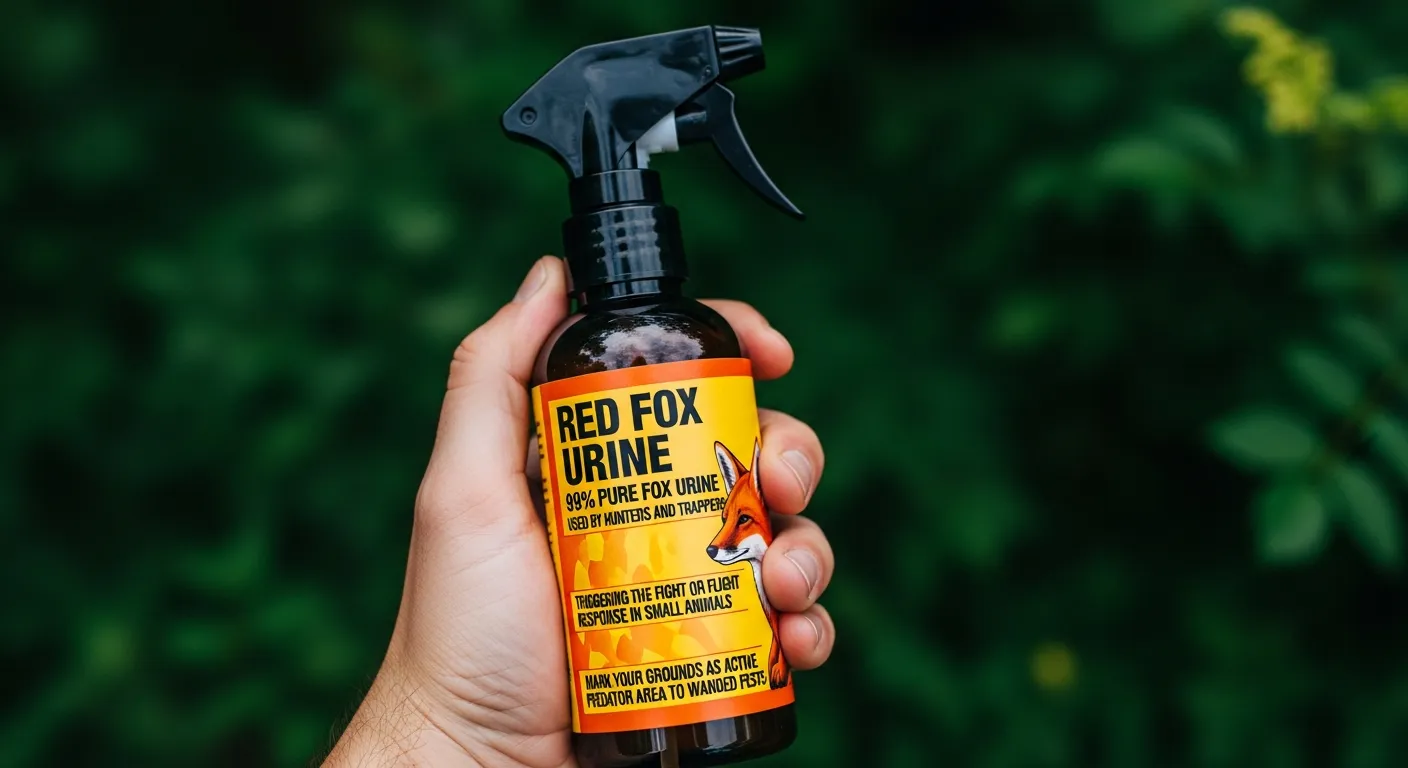 A Human Hand Holding a Translucent Brown Plastic Spray Bottle With a Black Pump-action Spray Top