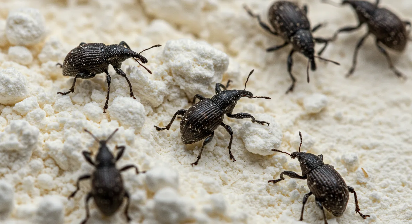 Weevils Around And In The Flour Weevils Around And In The Flour