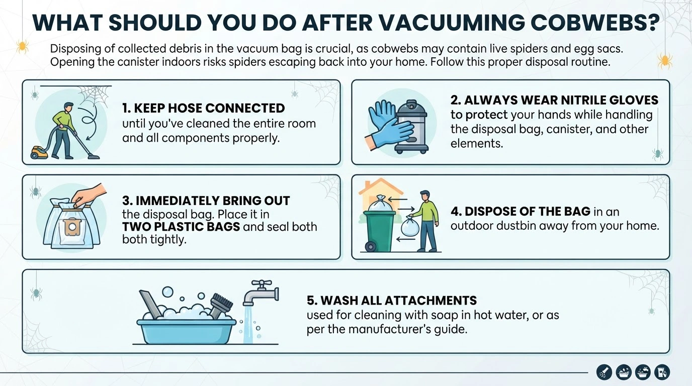 What Should You Do After Vacuuming Cobwebs