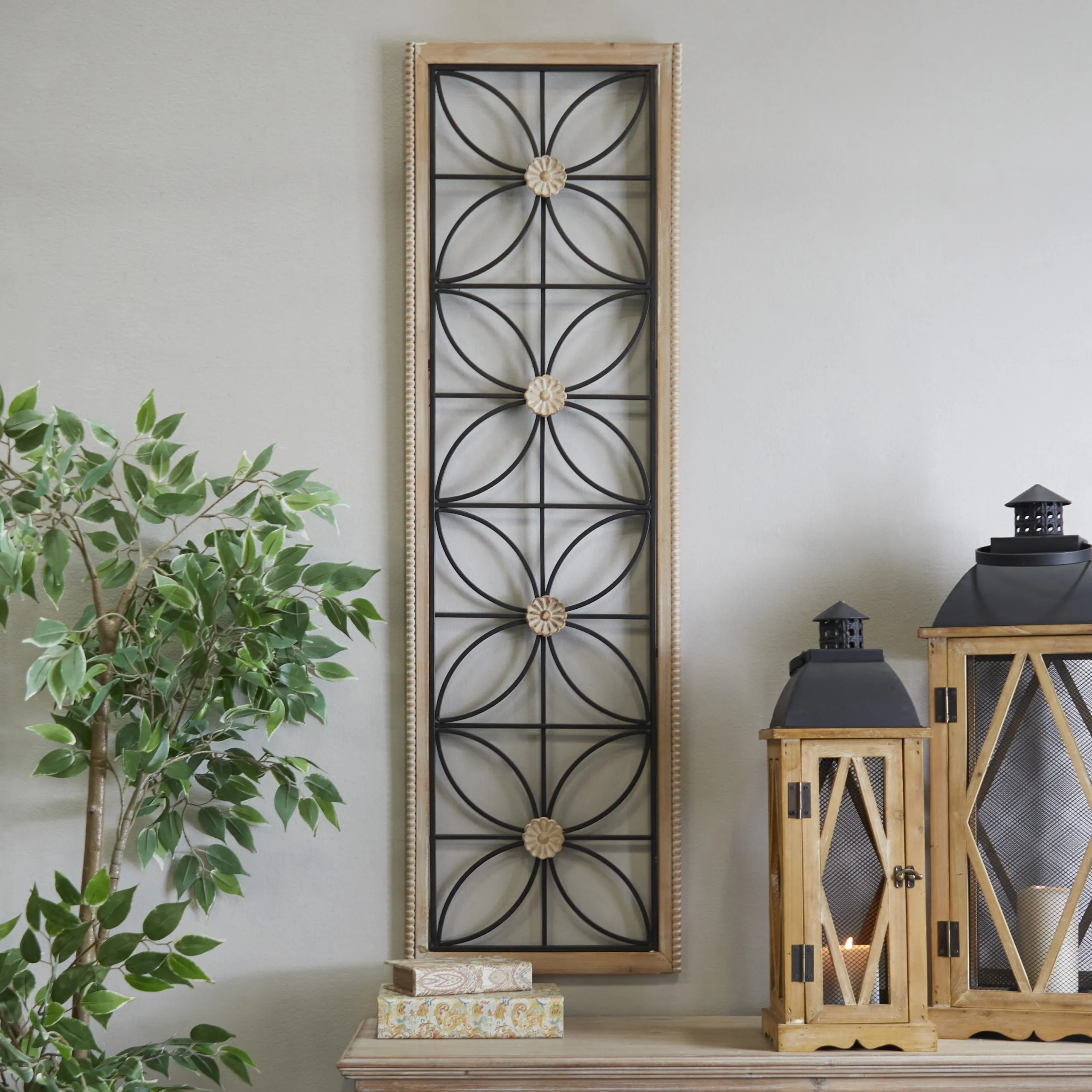 wrought Iron Floral Panel wrought Iron Floral Panel
