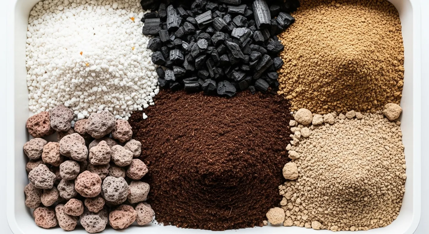Mixture of Coco Peat, Pumice and Perlite Mixture of Coco Peat, Pumice and Perlite