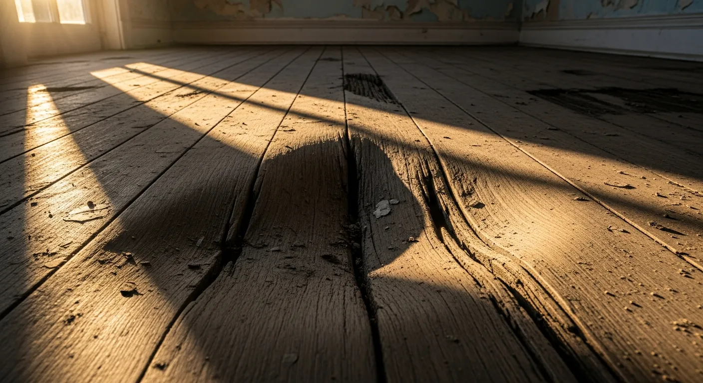 water damage in flooring