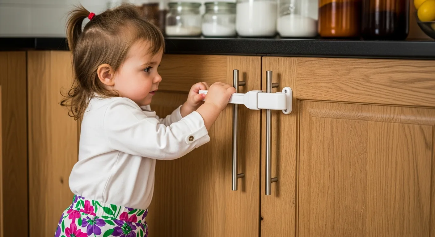 Childproof Kitchen Cabinets