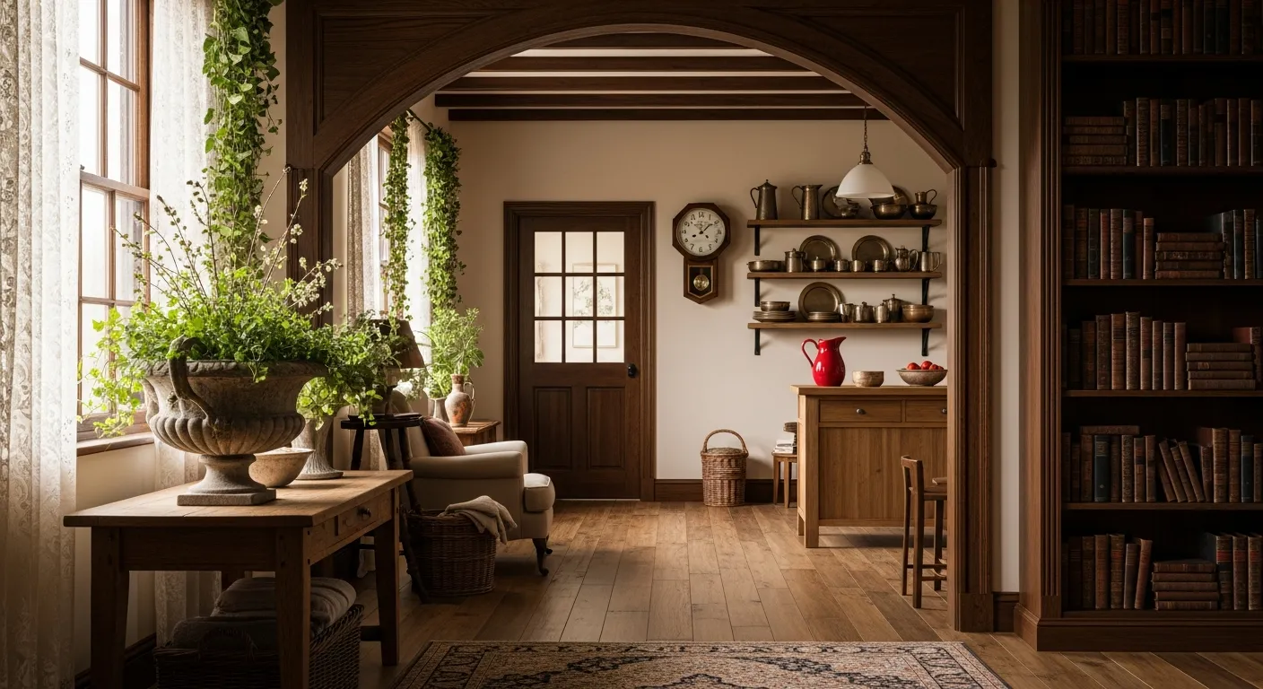 Dark Cottagecore House Interior