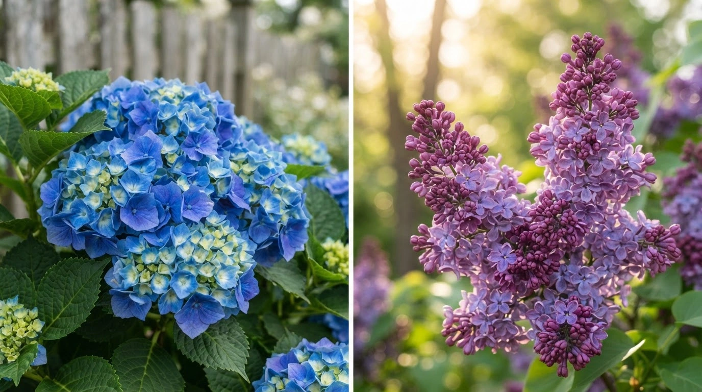 Lilac vs Hydrangea