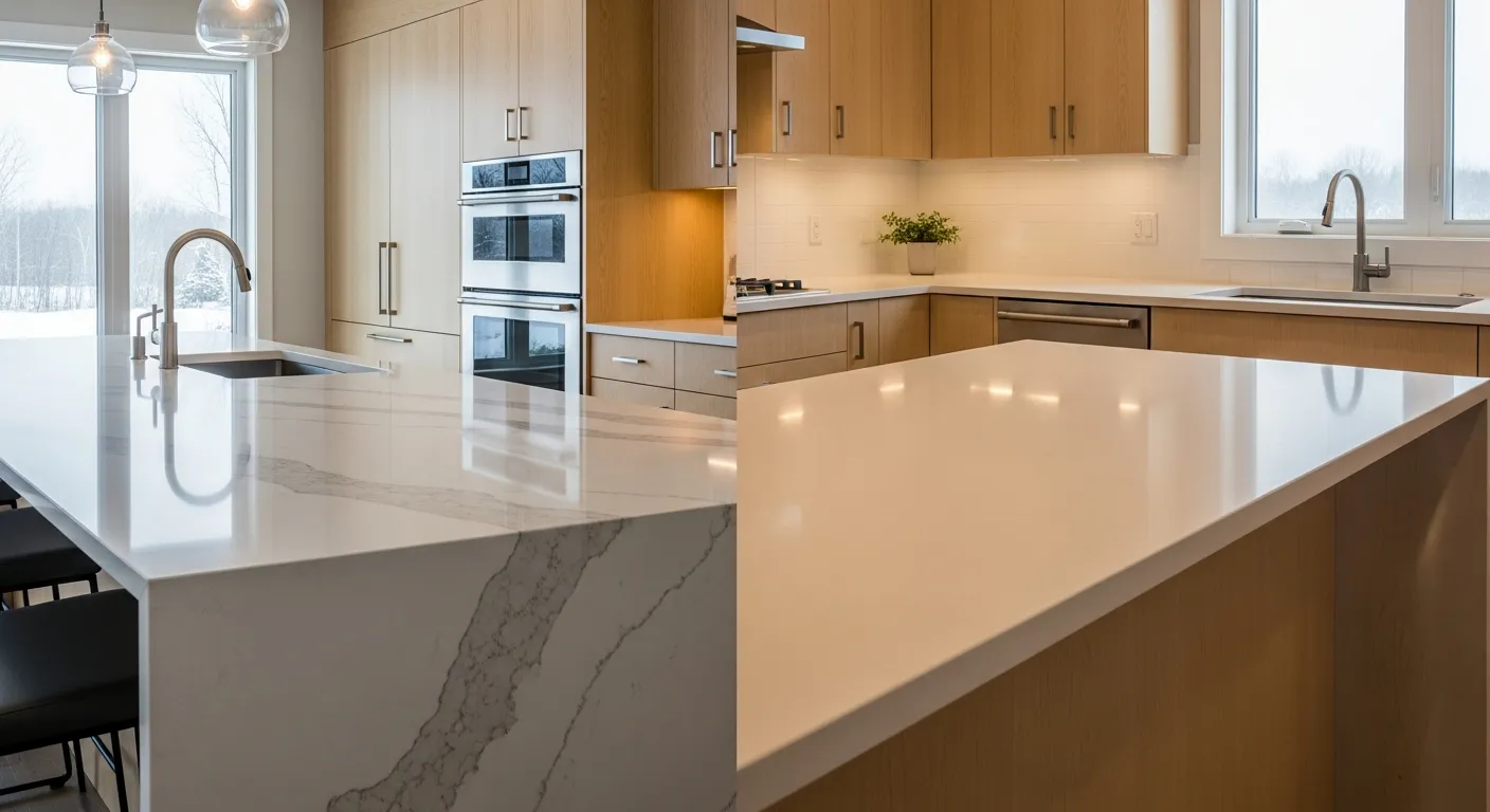 Quartz vs. Porcelain Countertops: Which Surface Is Right for Your Canadian Kitchen?