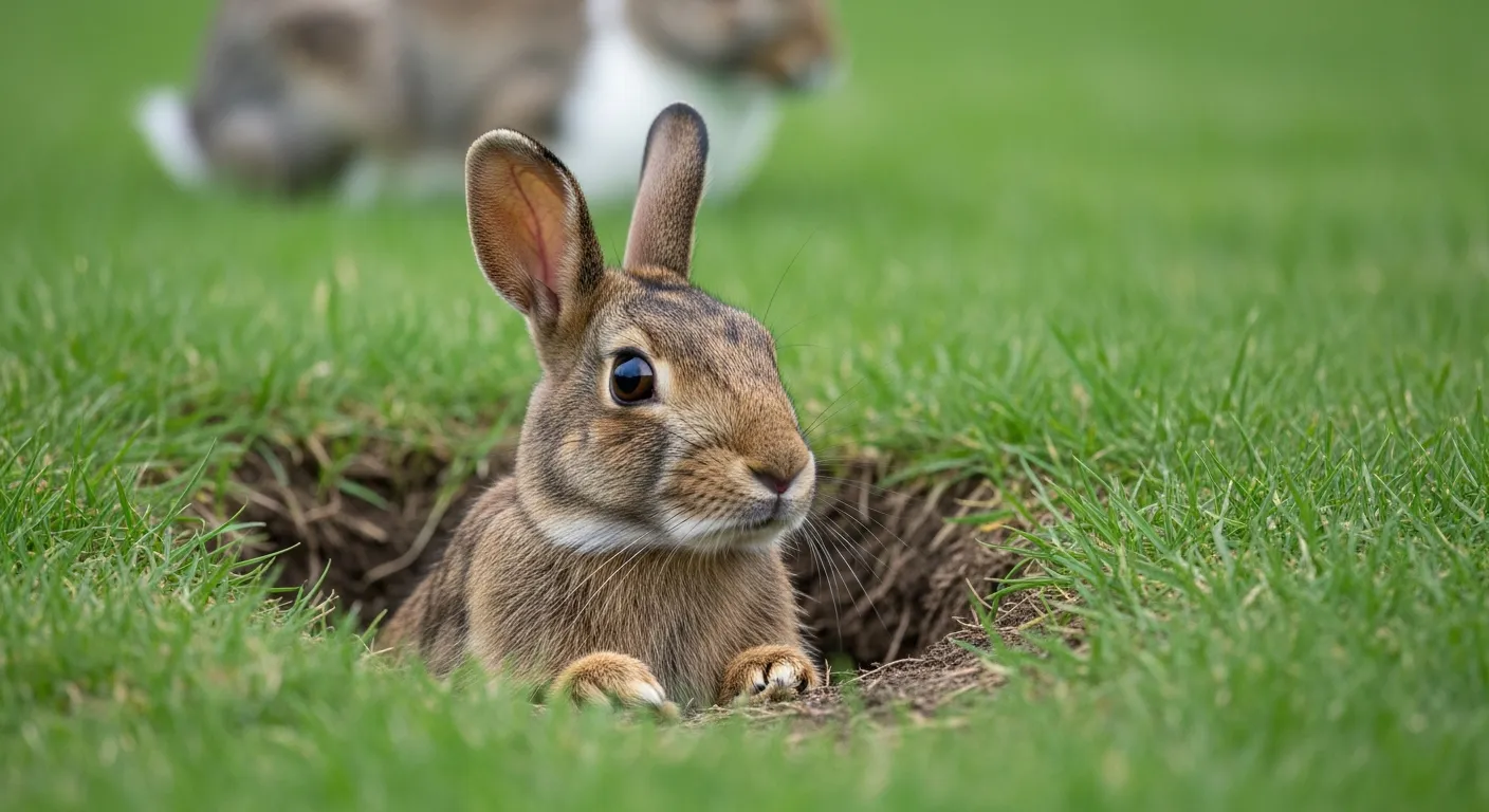 Rabbit Holes in Yard