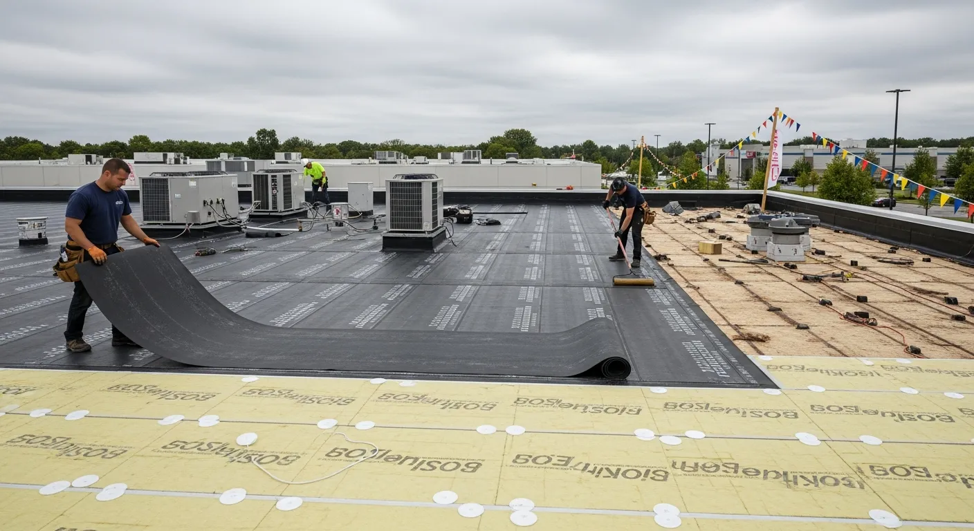 Rubber Roof Installation