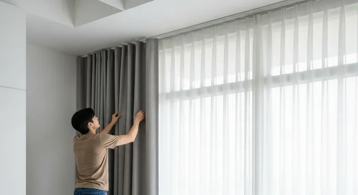 How to Hang Curtains in Rental Apartment