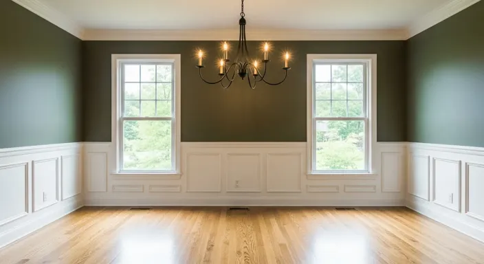 Two Tone Walls With Chair Rail