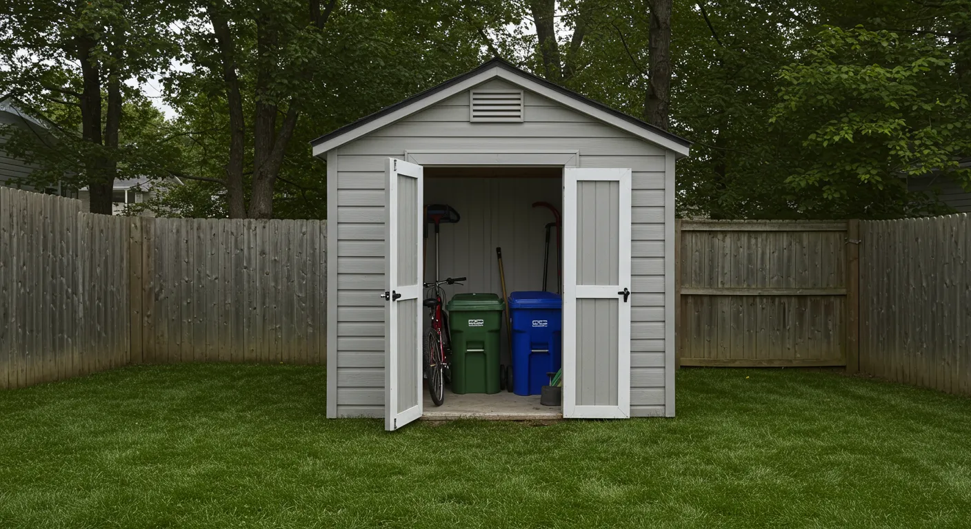A garden shed A garden shed