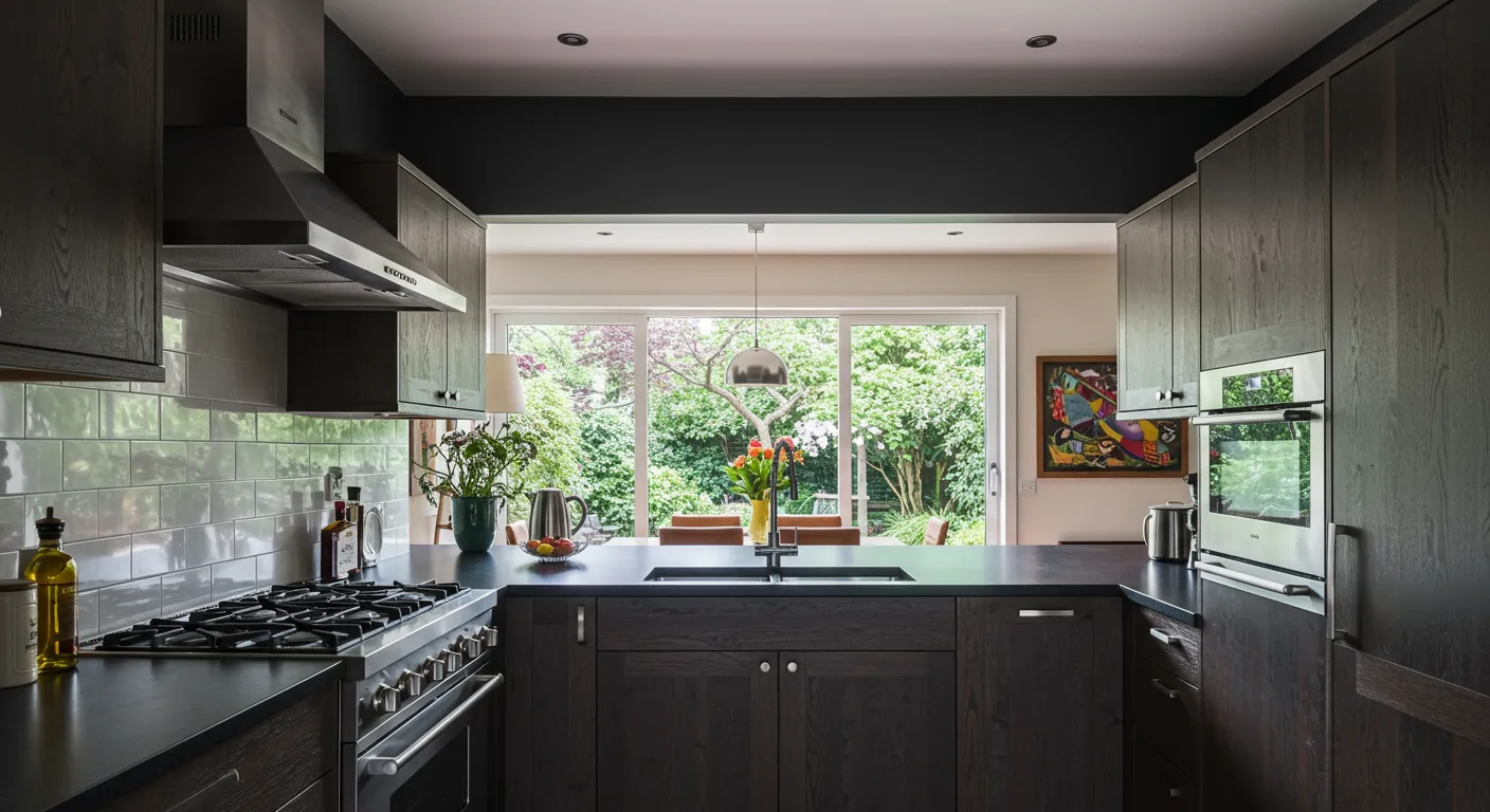 Upper Cabinets That Close Off the Room