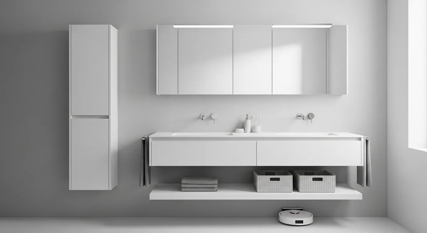 storage around vanity