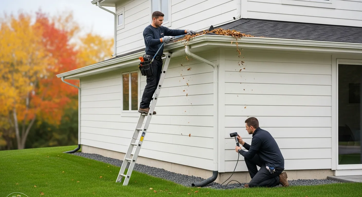 Gutter Cleaning and Drain Inspection