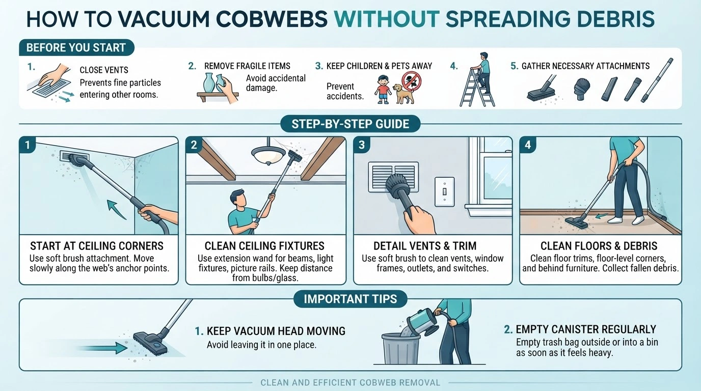 How to Vacuum Cobwebs